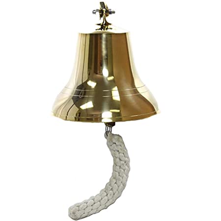 WHOLESALER BRASS HAND BELLS FOR SALE Decorative wall hanging brass ship bell