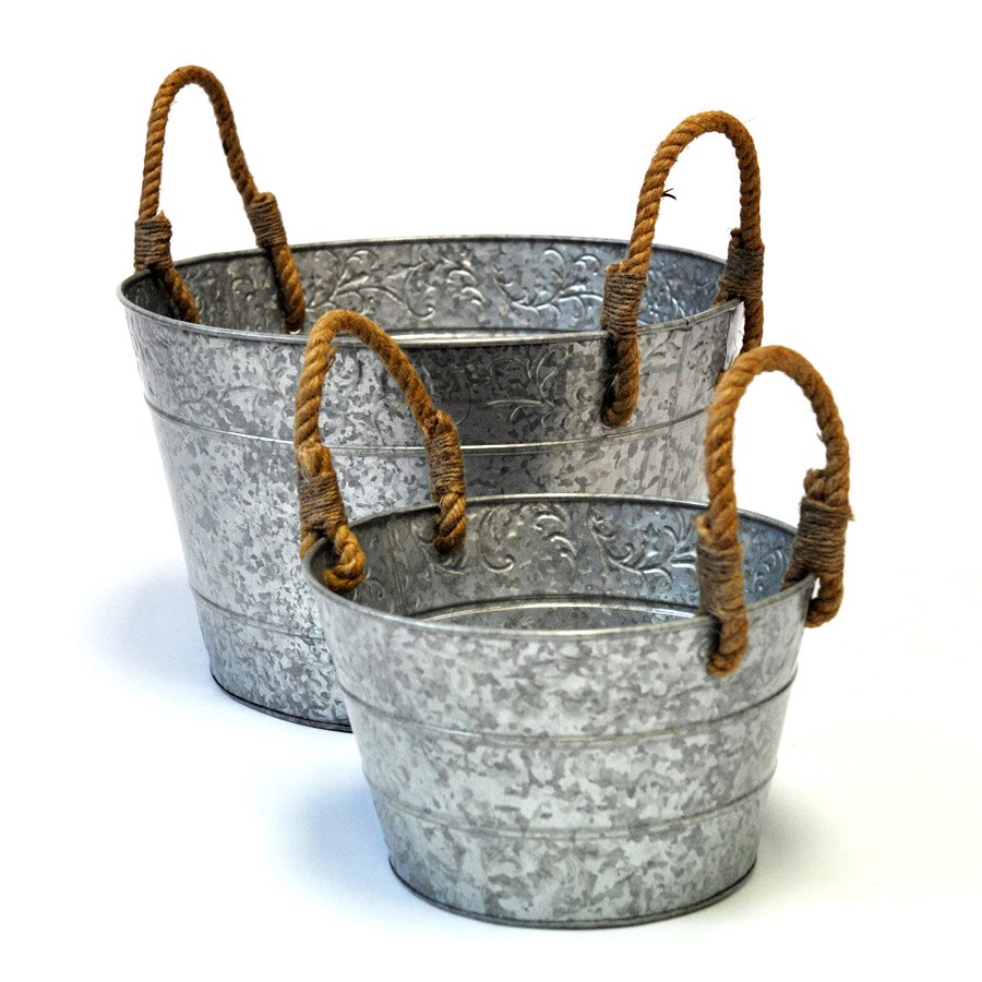 Wholesaler Antique Galvanized Iron Metal Planter