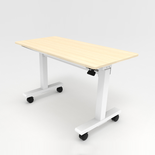 Height adjustable folding table with wood top Exporter