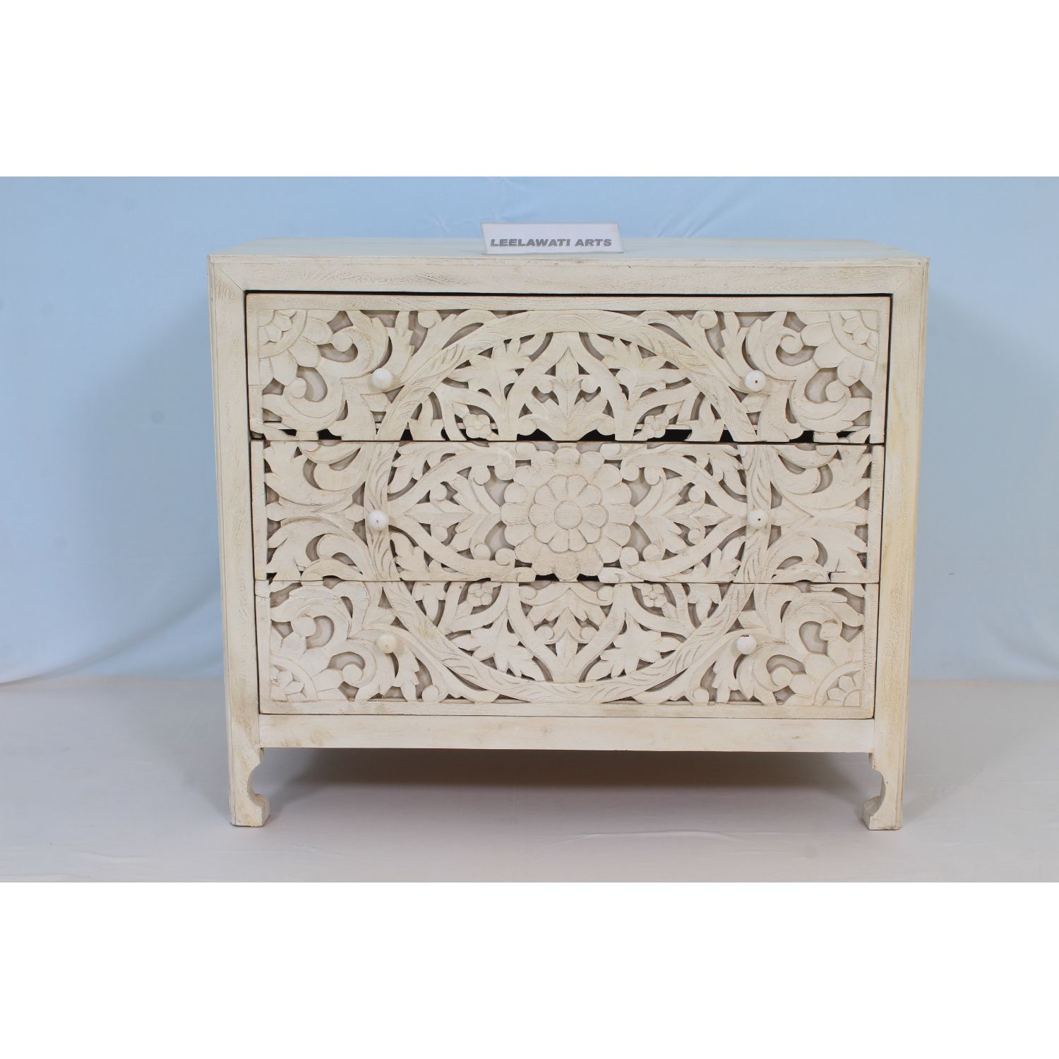 Wholesale of Wooden Hand Carved Dresser, Wood Chest 3 Drawer