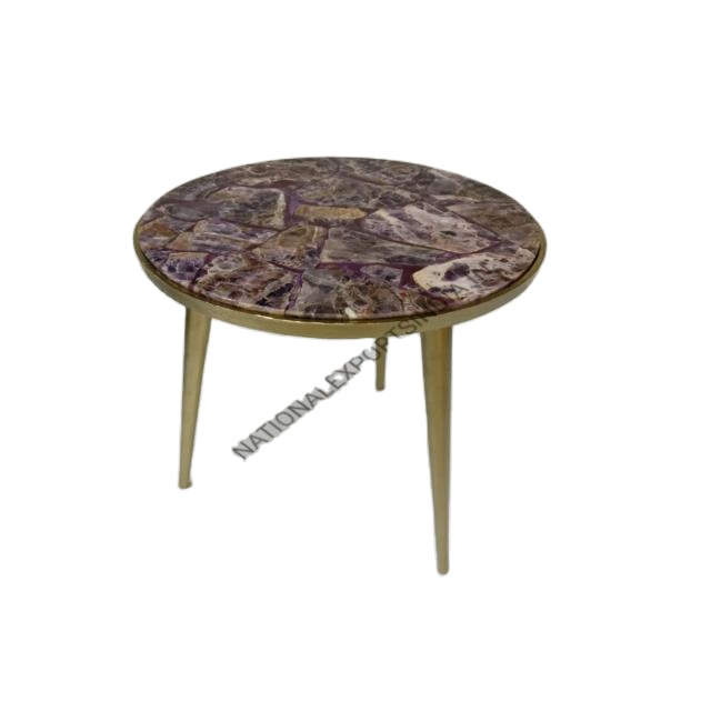 Wholesale 3 LEGS TABLE WITH AGATE TOP