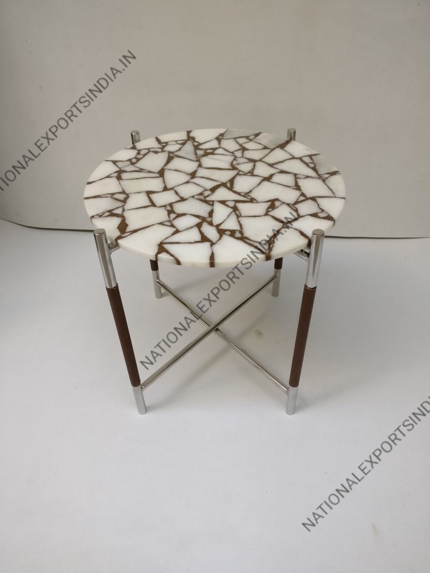 Wholesale 3 LEGS TABLE WITH AGATE TOP