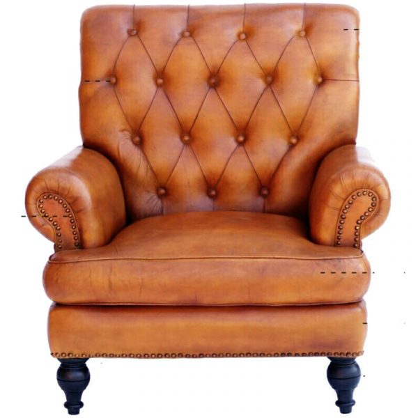 Chesterfield 1 Seater Leather Sofa Manufacturer