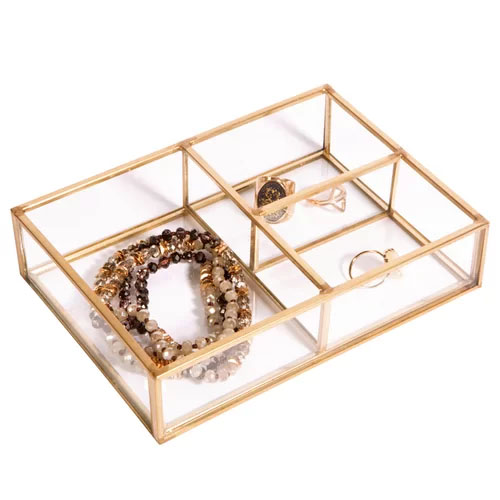 Wholesale Decorative Jewelry Glass Tray