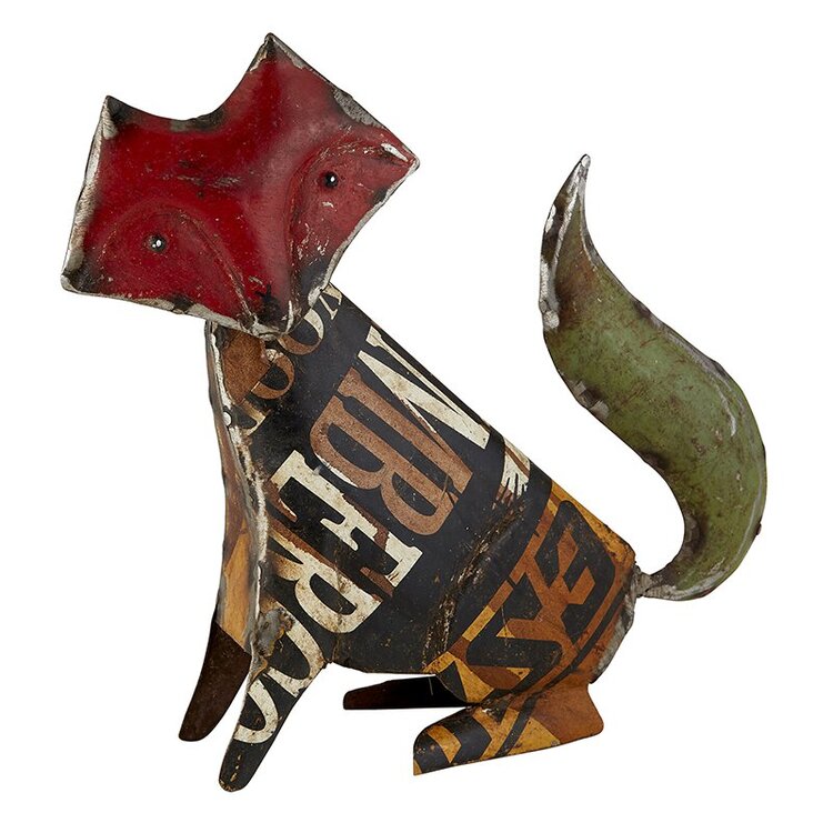 Wholesaler of Metal Decorative Fox Recycle