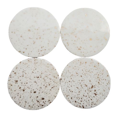 Wholesaler of Gold Sprinkle Table Coaster set of 4 pcs