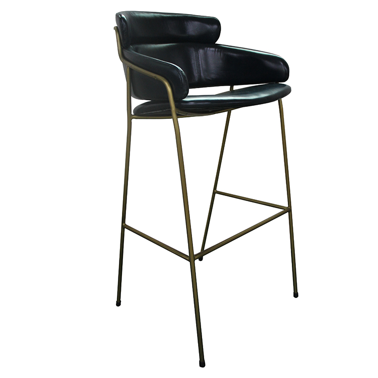 Stainless Steel Bar Chair With Armrest Hotel bar chair bar stool Supplier