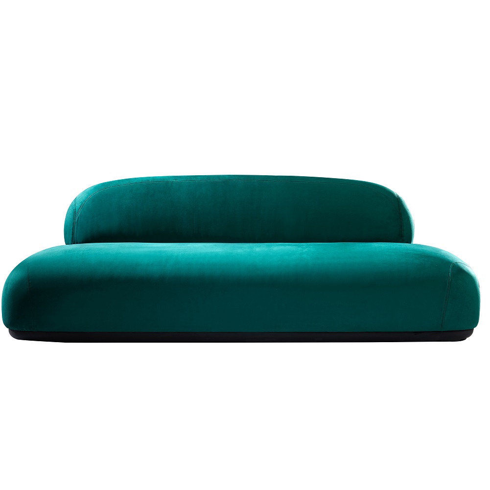 Modern designer living room Double green sofa Supplier