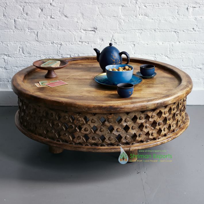 WOODEN BAMILEKE COFFEE TABLE MANUFACTURER