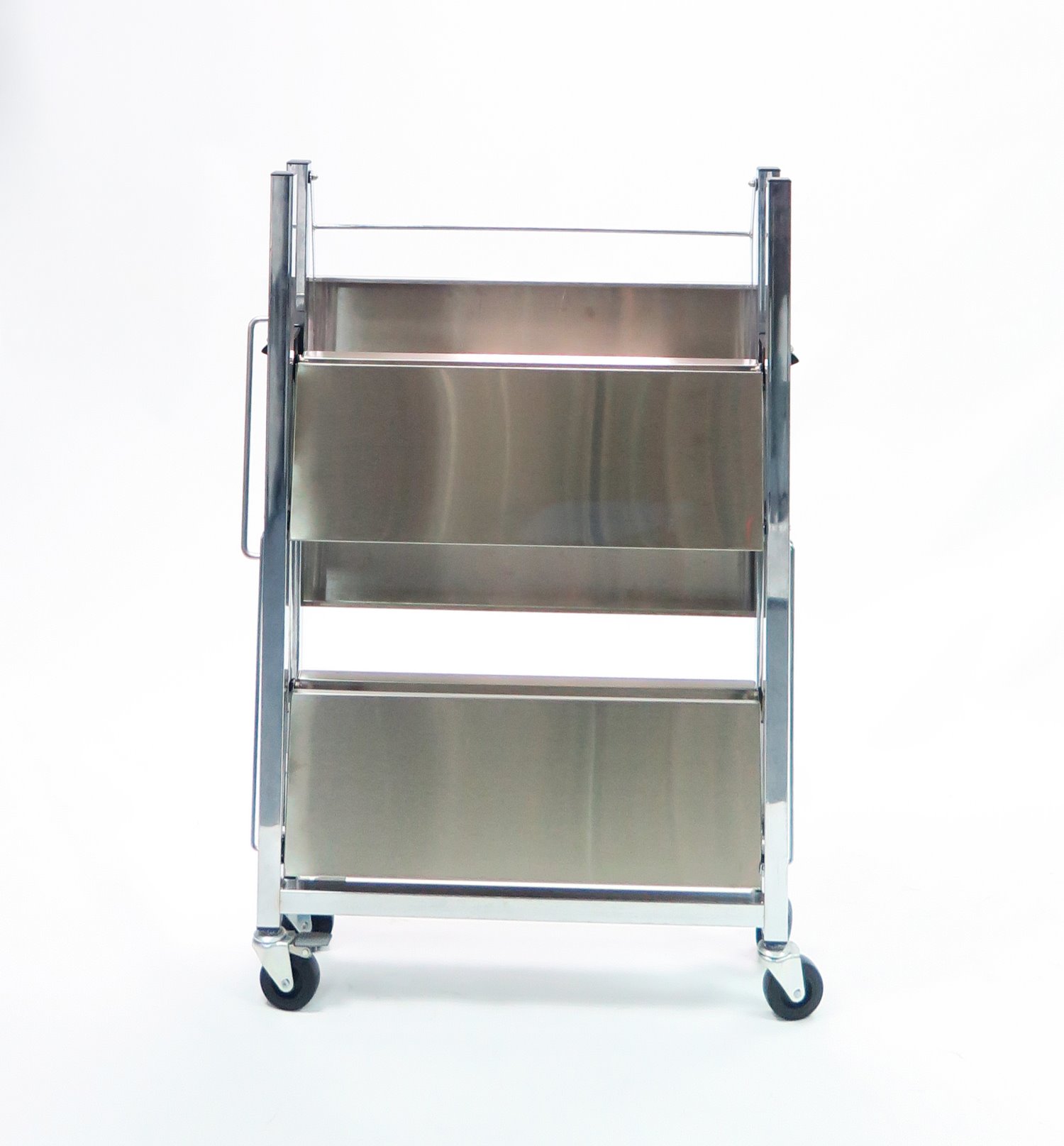 Folding Hand Stainless Steel Serving Cart Exporter