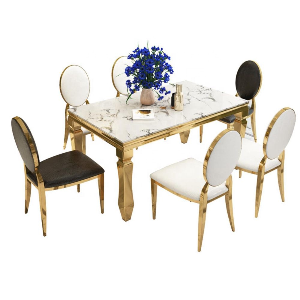 Dinning Room Dining Table Set Furniture Mable top Dining Table Exporter