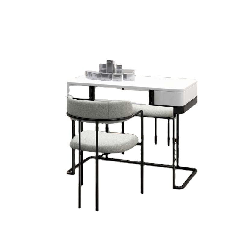 Cheap White Single Nail Table Salon Furniture Supplier