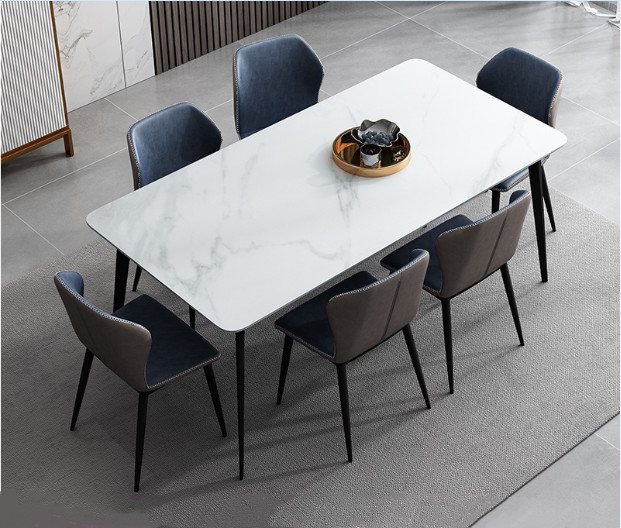 Nordic slab dining table and chair combination Supplier