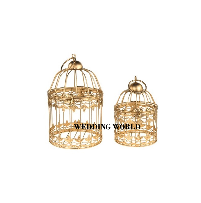 Wholesaler of Gold Plated Pet Bird Cage For Home