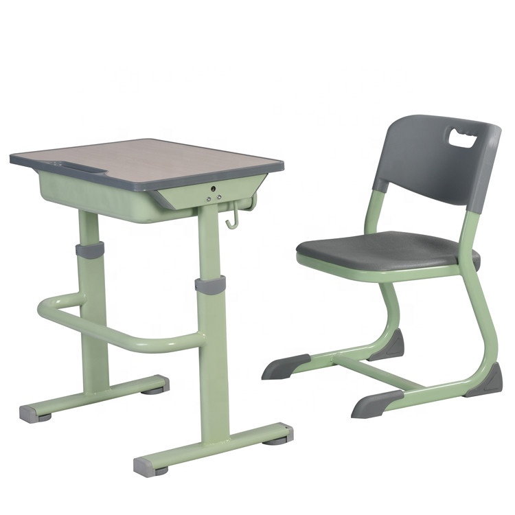 High Quality Height Adjustable Student Desk and Chair Supplier