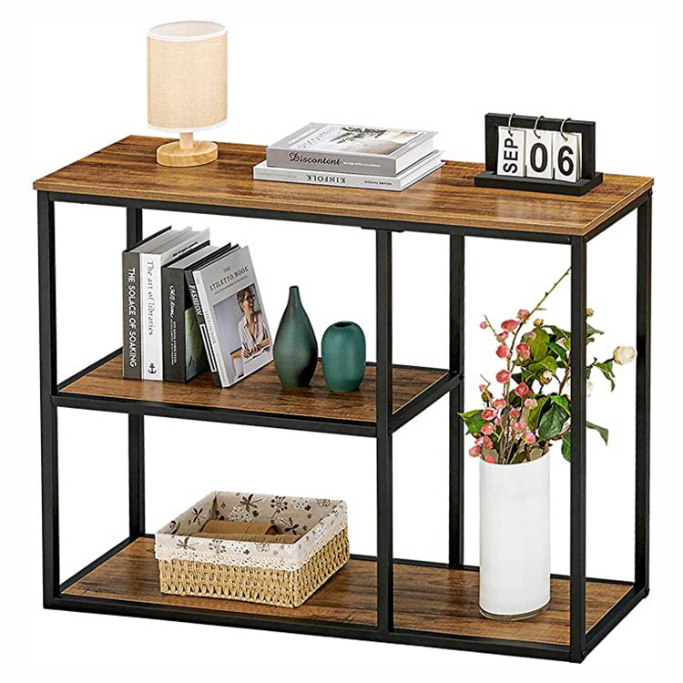 Living Room Shelf Book Display Home Wooden Industrial Bookcase Supplie